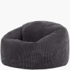 icon - Kingston XL Zitzak Fauteuil - Ribfluweel - Houtskool