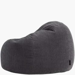 icon - Kingston XL Zitzak Fauteuil - Ribfluweel - Houtskool