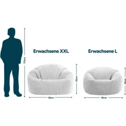 icon - Kingston XL Zitzak Fauteuil - Ribfluweel - Blauwgroen