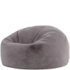 icon - Kingston Zitzak Fauteuil - Fluffy Pluche Imitatiebont - Grijs