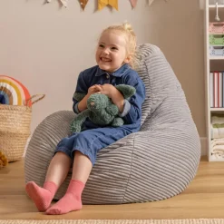 icon Kinderzitzakken Dalton - Corduroy Zitzak - Grijs