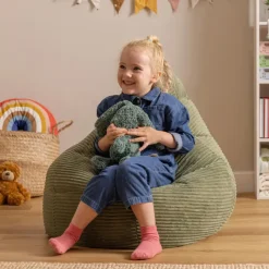 icon Kinderzitzakken Dalton - Corduroy Zitzak - Saliegroen