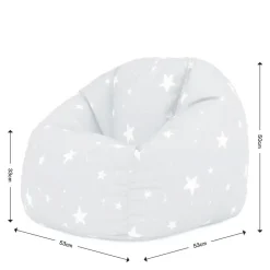 icon Kinderzitzakken Sterrenhemel - Roze