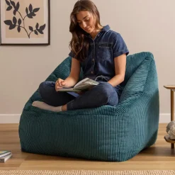 icon Zitzack Natalia - Corduroy Zitzakfauteuil - Blauwgroen