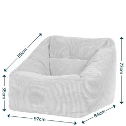 icon Zitzack Natalia - Corduroy Zitzakfauteuil - Blauwgroen