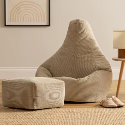 icon Zitzak en Poef Dalton - Corduroy Zitzak - Beige