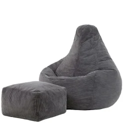 icon Zitzak en Poef Dalton - Corduroy Zitzak - Houtskool
