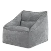 icon Zitzak Natalia - Chenille Zitzak Fauteuil - Grijs
