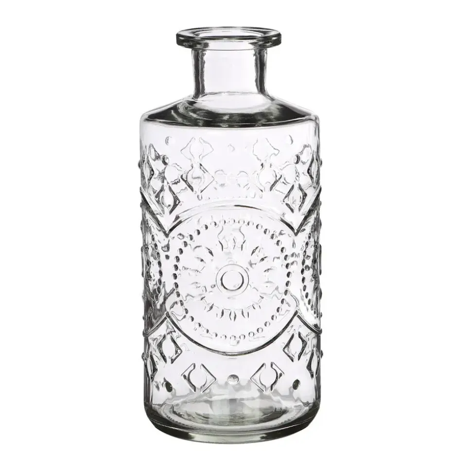Ideas4Seasons Flesvaas Berlin - glas - transparant - D9 x H21 cm