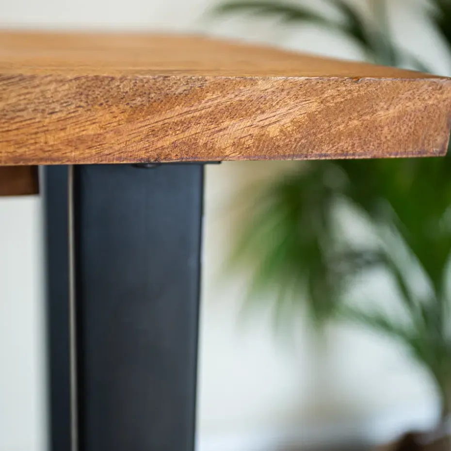 Industriële bartafel Vegas 130x70x110 cm Mangohout - Mangohout - Bruin