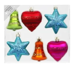 Inge Christmas Kerstballen - figuren - kunststof - 9 cm
