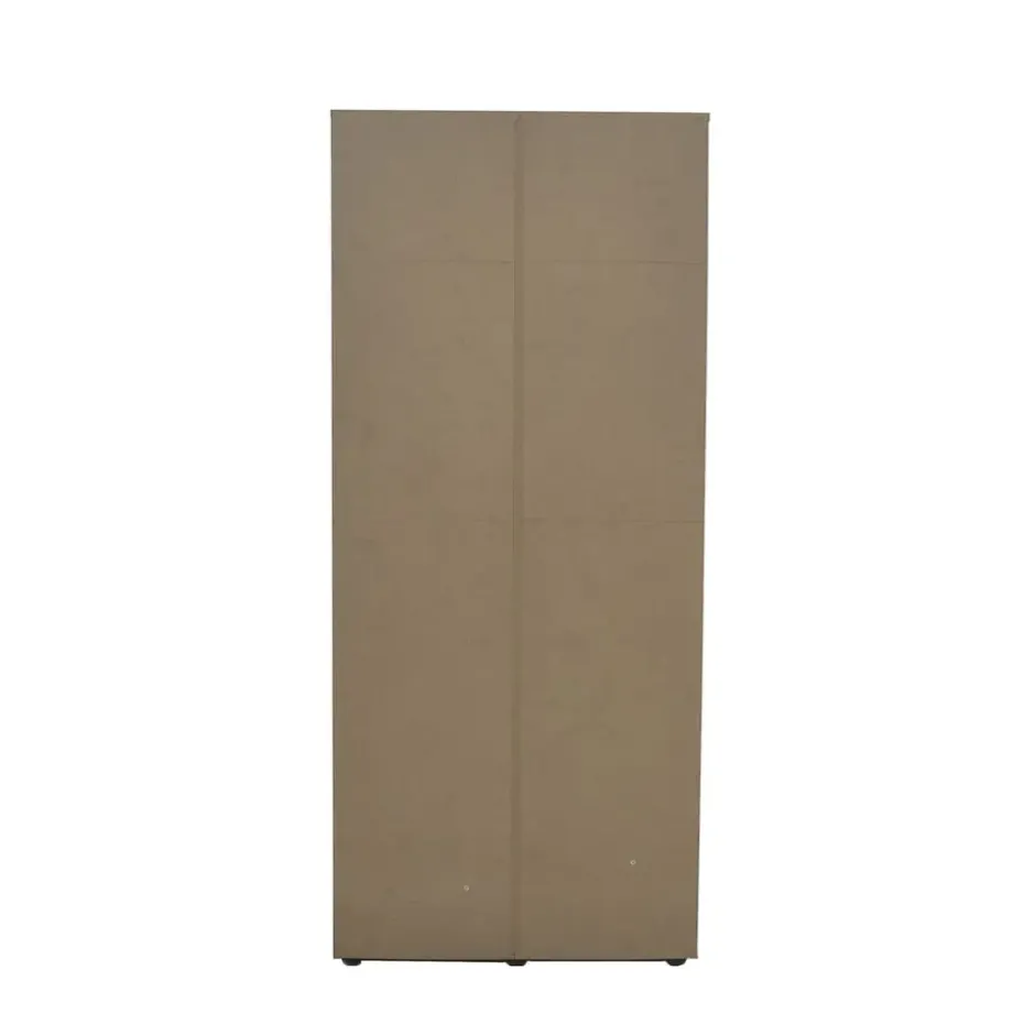 Interiax Kledingkast 'Lena' - Sonoma Eik - 4 Deurs - 185x160x52cm
