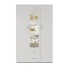 Interiax Kledingkast 'Lena' - Wit - 3 Deurs - 185x120x52cm