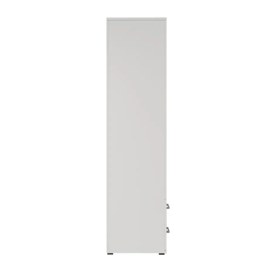 Interiax Kledingkast 'Lena' - Wit - 3 Deurs - 185x120x52cm