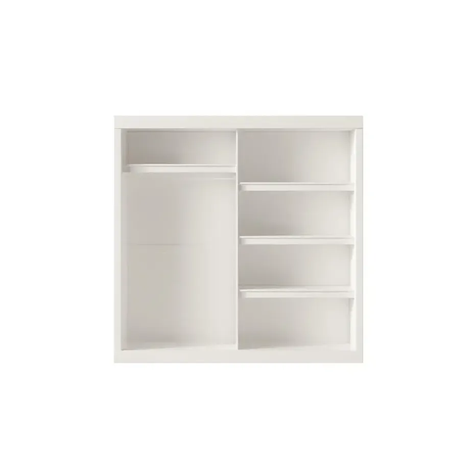 Interiax Kledingkast 'Mila' - Wit - Schuifdeurkast - 197x182x52 cm