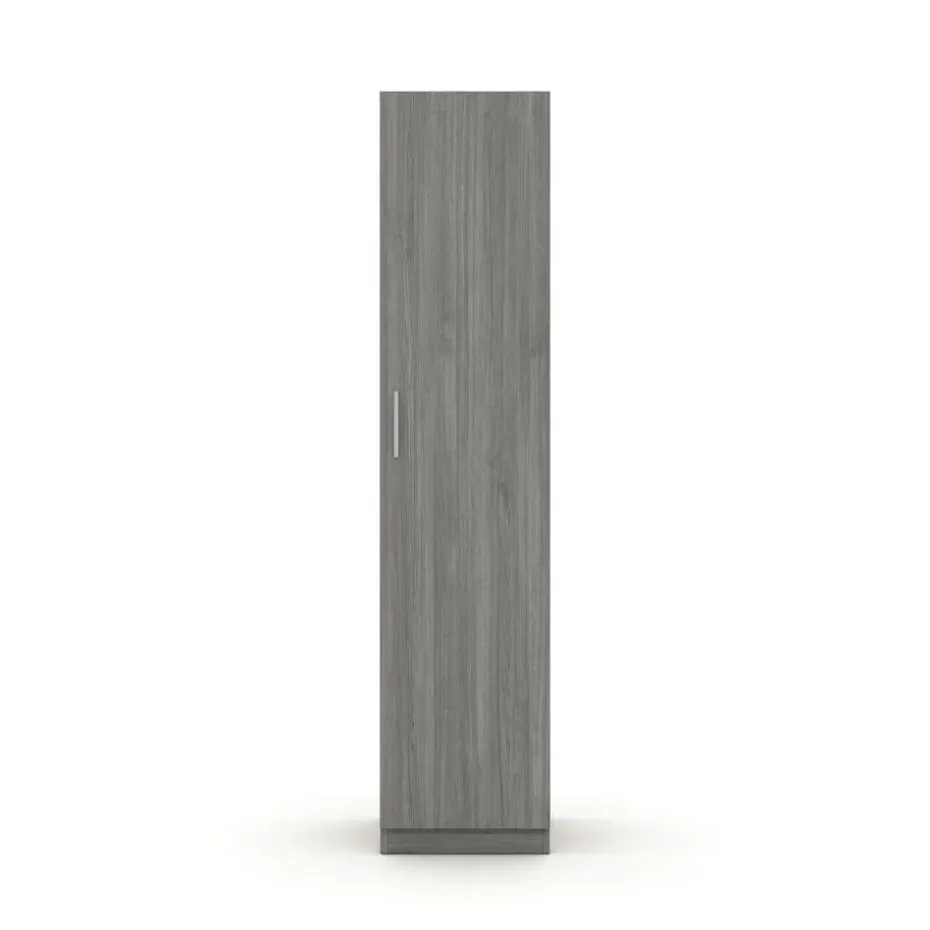Interiax Kledingkast 'Mila' - Grijze Eik - 1 Deurs - 180x40x42 cm
