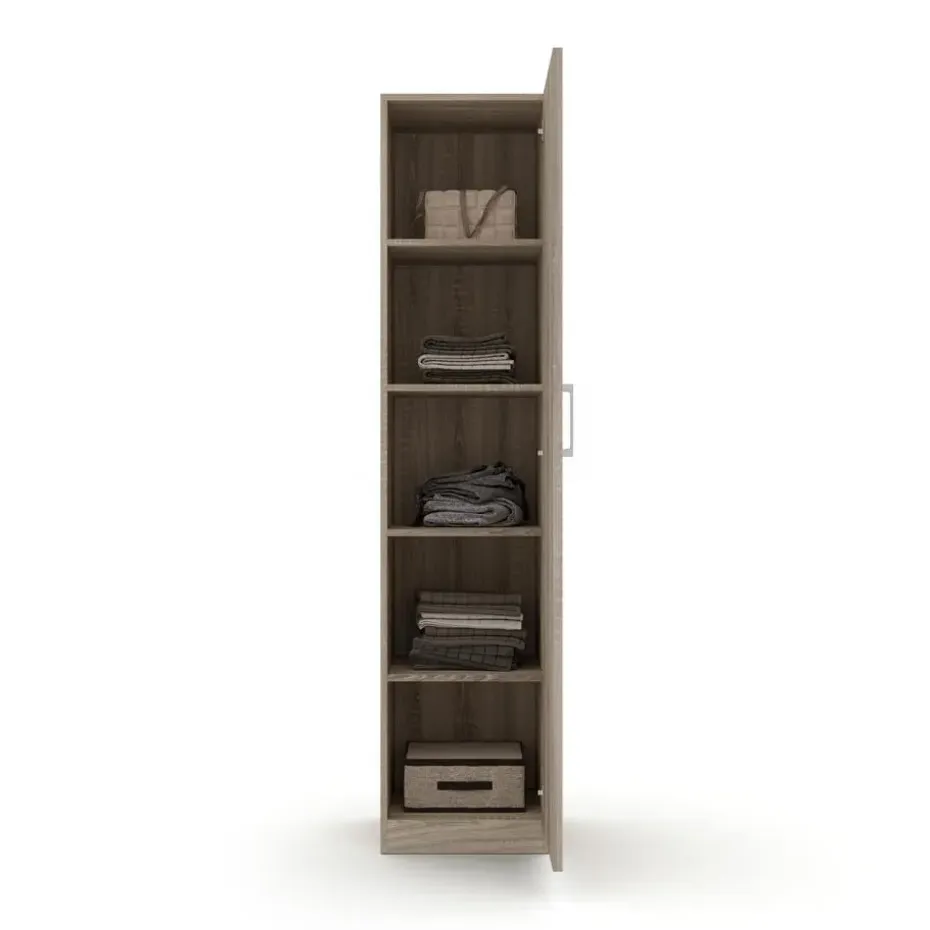 Interiax Kledingkast 'Mila' - Sonoma Eik - 1 Deurs - 180x40x42 cm