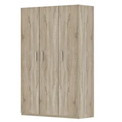 Interiax Kledingkast 'Mila' - Sonoma Eik - 3 Deurs - 180x120x42 cm