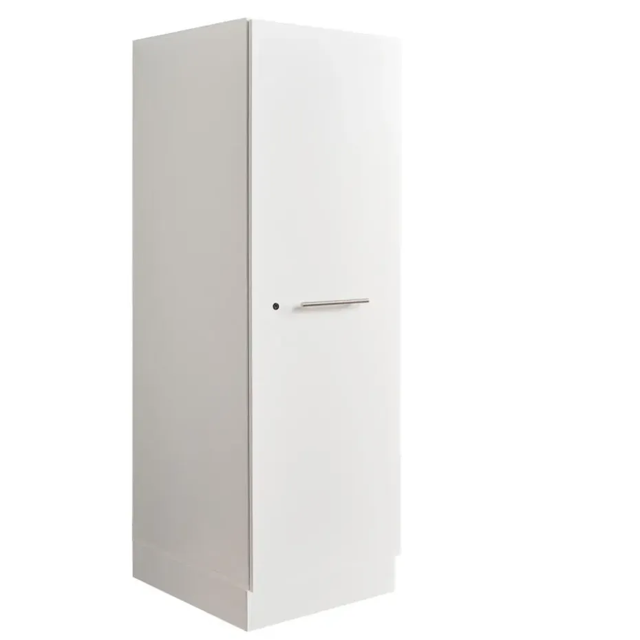 Interiax WASHWALL 'Mary' Wasmachine Opbergkast Wit - 162x50x67.5 cm