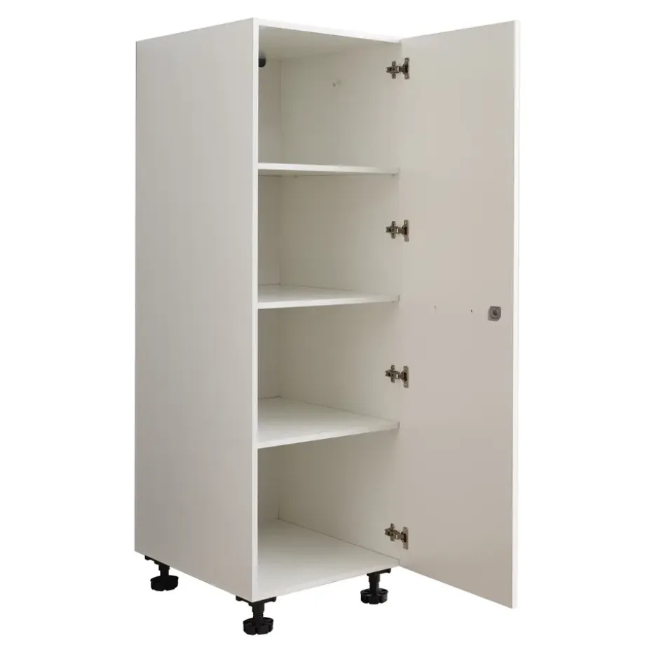 Interiax WASHWALL 'Mary' Wasmachine Opbergkast Wit - 162x50x67.5 cm