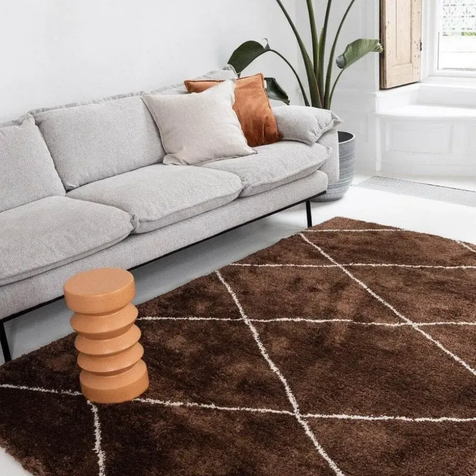 Interieur05 berber vloerkleed Nea roest/creme - 230 x 160 cm