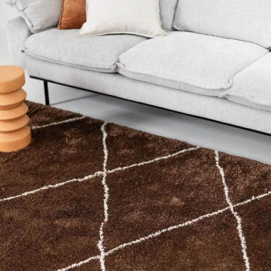 Interieur05 berber vloerkleed Nea roest/creme - 230 x 160 cm