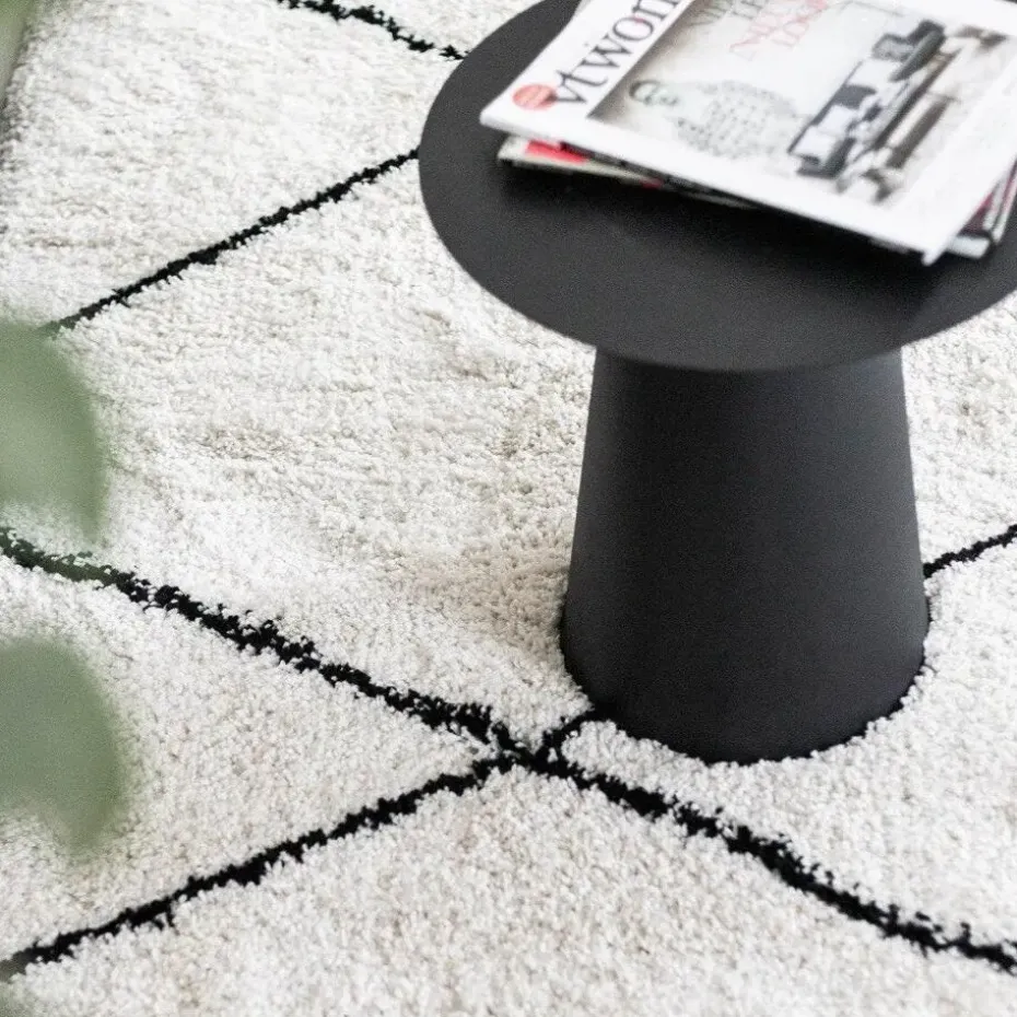 Interieur05 berber vloerkleed Nea wit/zwart - 230 x 160 cm