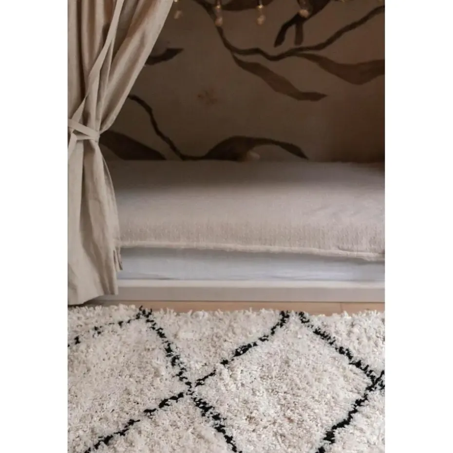 Interieur05 berber vloerkleed Nea wit/zwart - 330 x 240 cm