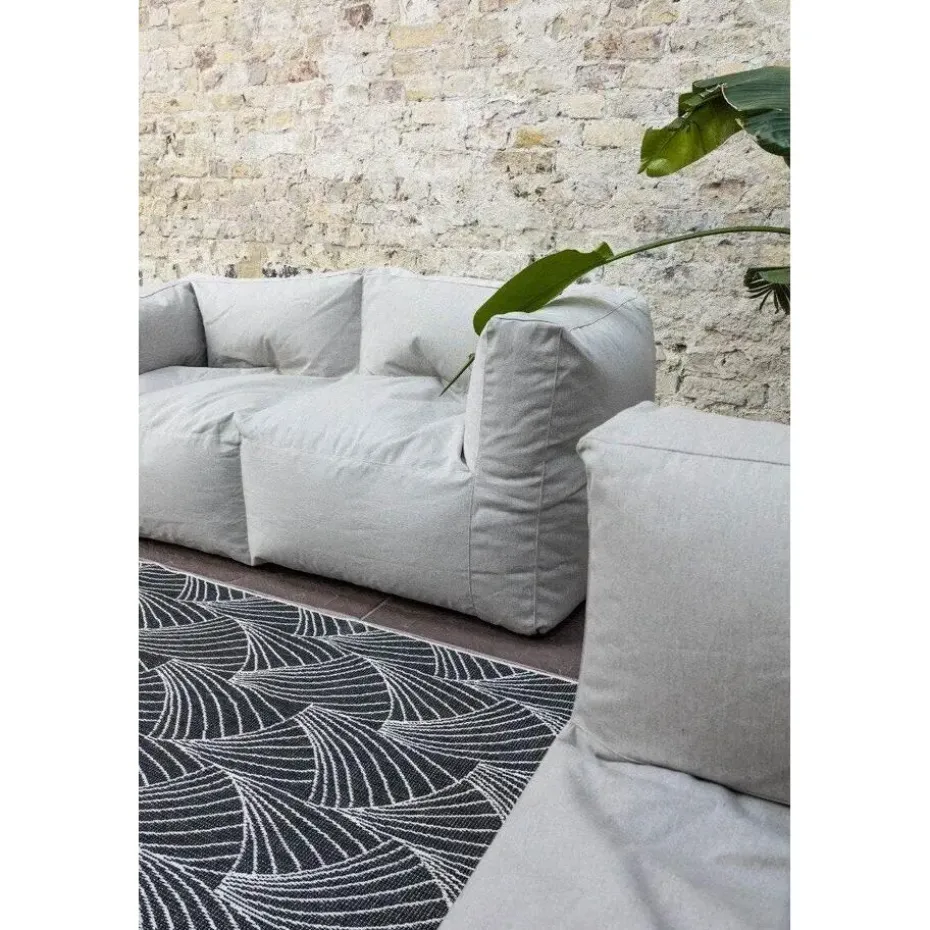 Interieur05 Buitenkleed Deco zwart/wit - 230 x 160 cm