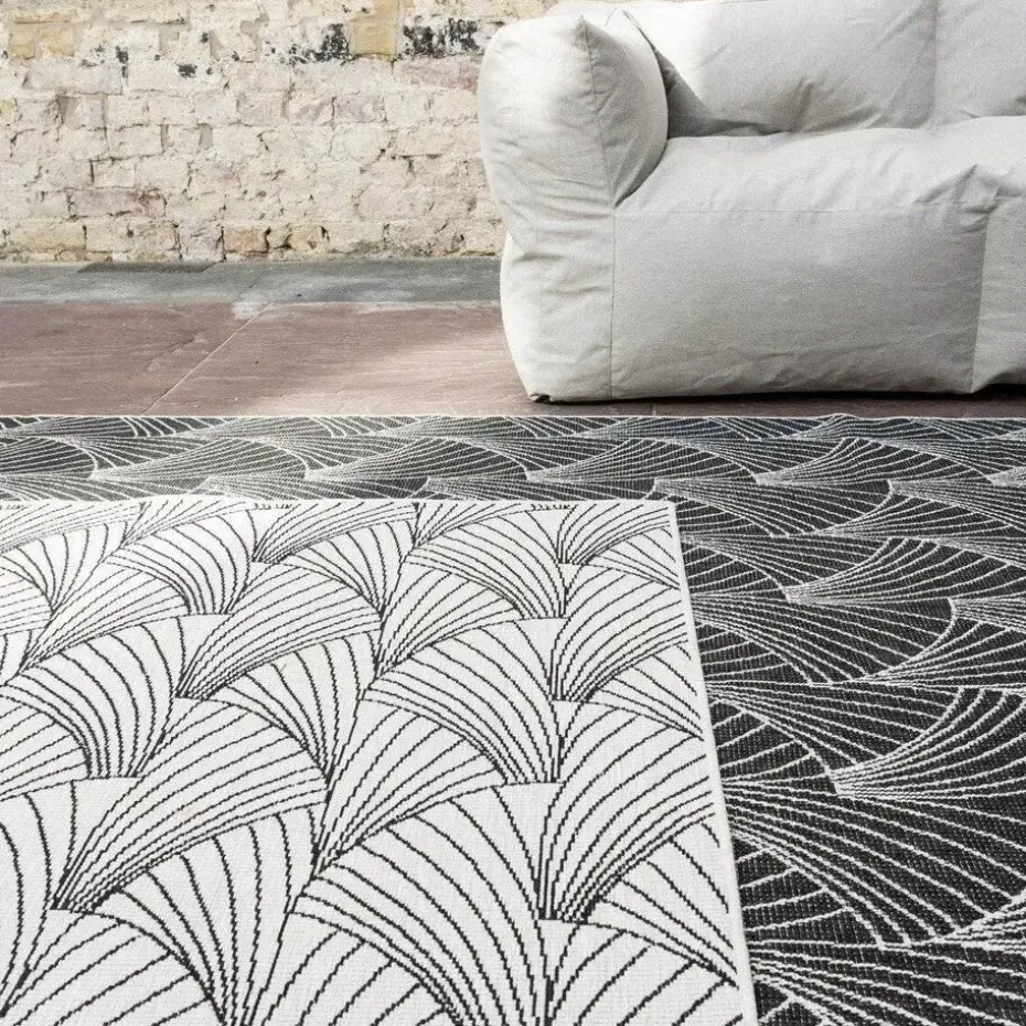 Interieur05 Buitenkleed Deco zwart/wit - 230 x 160 cm