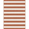 Interieur05 Buitenkleed Stripes roest/wit dubbelzijdig - 340 x 240 cm