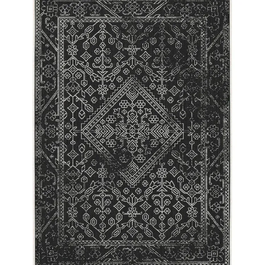 Interieur05 buitenkleed zwart/wit Nova - 290 x 200 cm