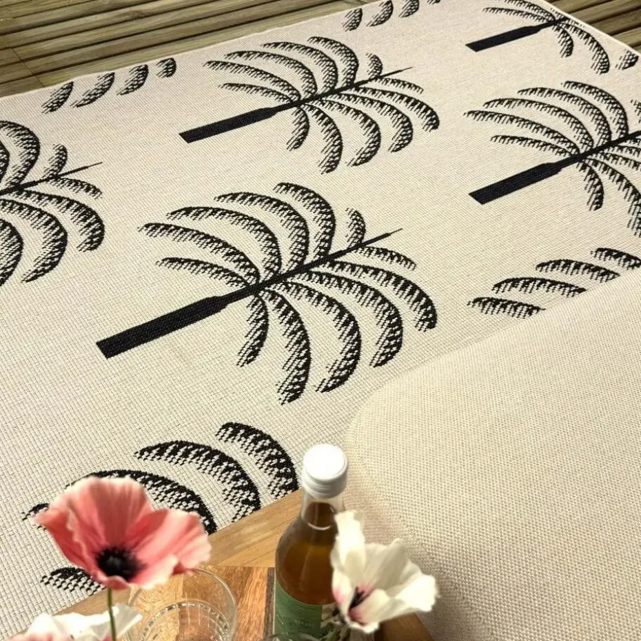 Interieur05 buitenkleed zwart/wit Oase - 230 x 160 cm