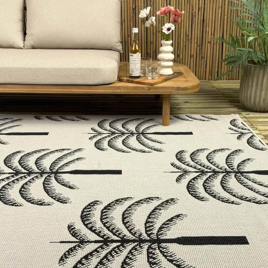 Interieur05 buitenkleed zwart/wit Oase - 230 x 160 cm