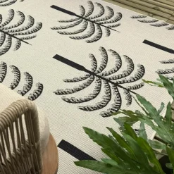 Interieur05 buitenkleed zwart/wit Oase - 230 x 160 cm