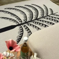 Interieur05 buitenkleed zwart/wit Breeze - 230 x 160 cm