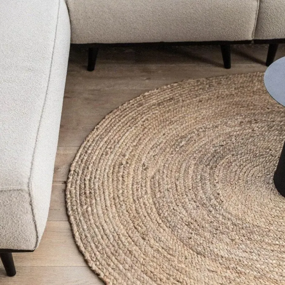 Interieur05 EVA Interior ovaal vloerkleed jute naturel - 120 x 180 cm