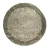Interieur05 hoogpolig vloerkleed polyester Pilo groen/beige - 160 x 160 cm