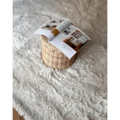 Interieur05 hoogpolig vloerkleed Furr beige - 80 x 140 cm