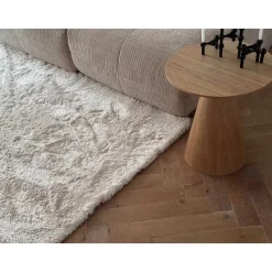 Interieur05 Hoogpolig vloerkleed Odelia beige/wit - 160 x 230 cm