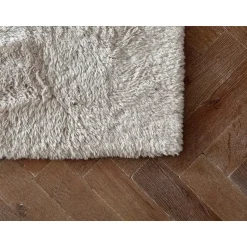Interieur05 Hoogpolig vloerkleed Odelia beige/wit - 240 x 330 cm
