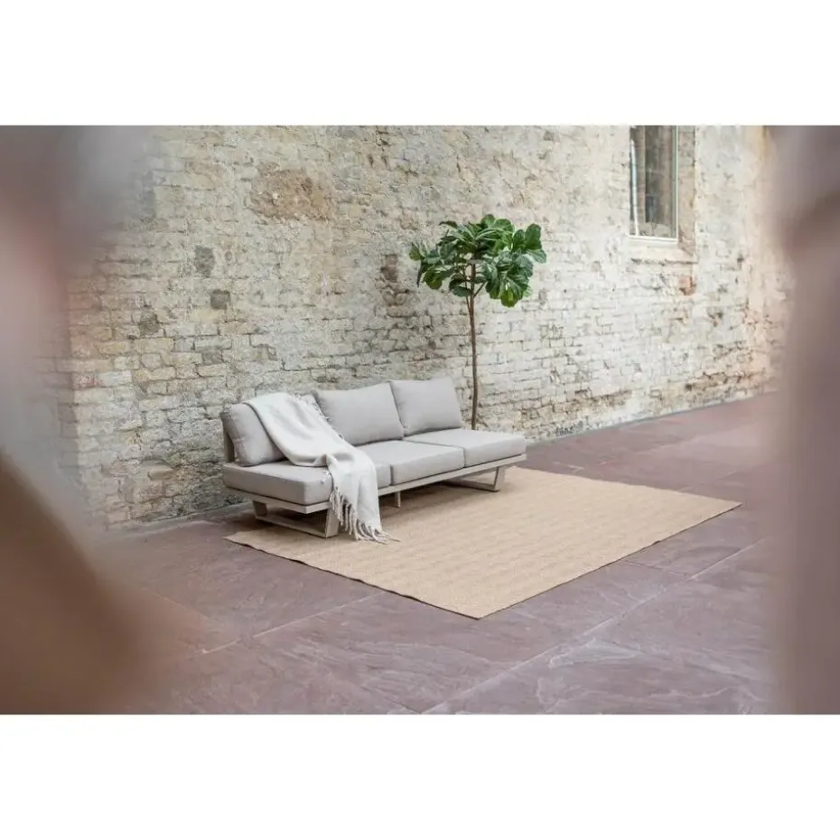 Interieur05 Jute buitenkleed naturel zigzag - 230 x 160 cm