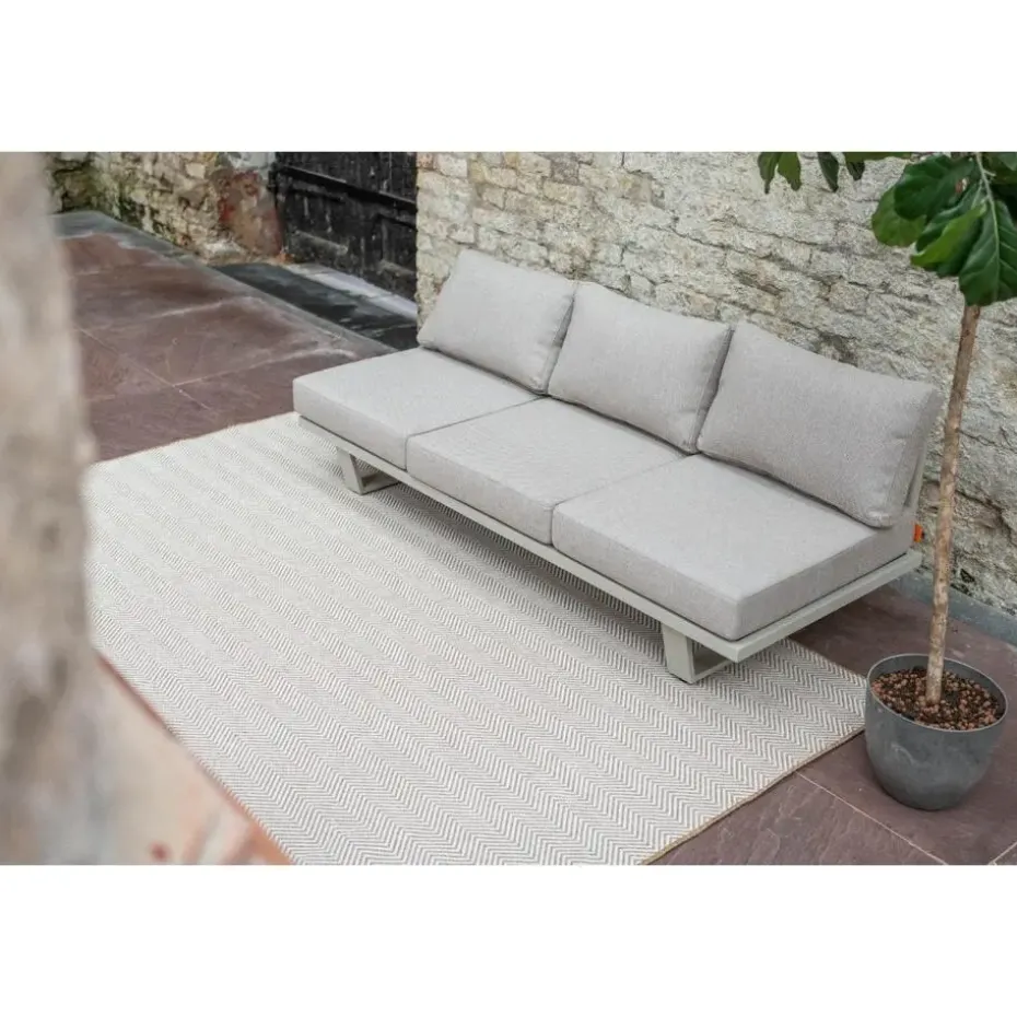 Interieur05 Jute buitenkleed naturel zigzag - 230 x 160 cm