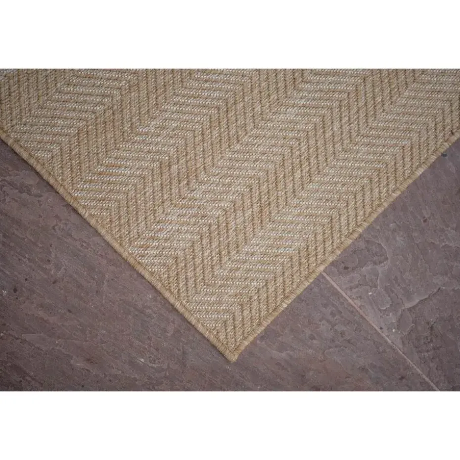 Interieur05 Jute buitenkleed naturel zigzag - 230 x 160 cm