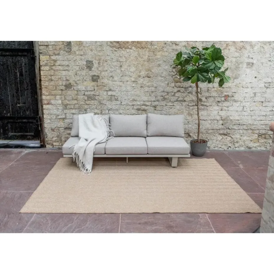 Interieur05 Jute buitenkleed naturel zigzag - 290 x 200 cm
