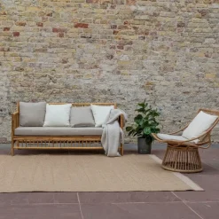 Interieur05 Jute buitenkleed naturel border - 340 x 240 cm
