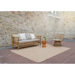Interieur05 Jute buitenkleed naturel lines - 380 x 280 cm