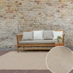 Interieur05 Jute buitenkleed naturel lines - 380 x 280 cm