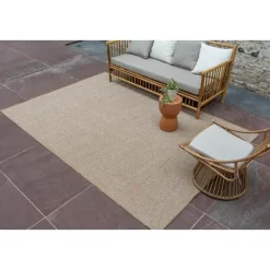 Interieur05 Jute buitenkleed naturel lines - 380 x 280 cm