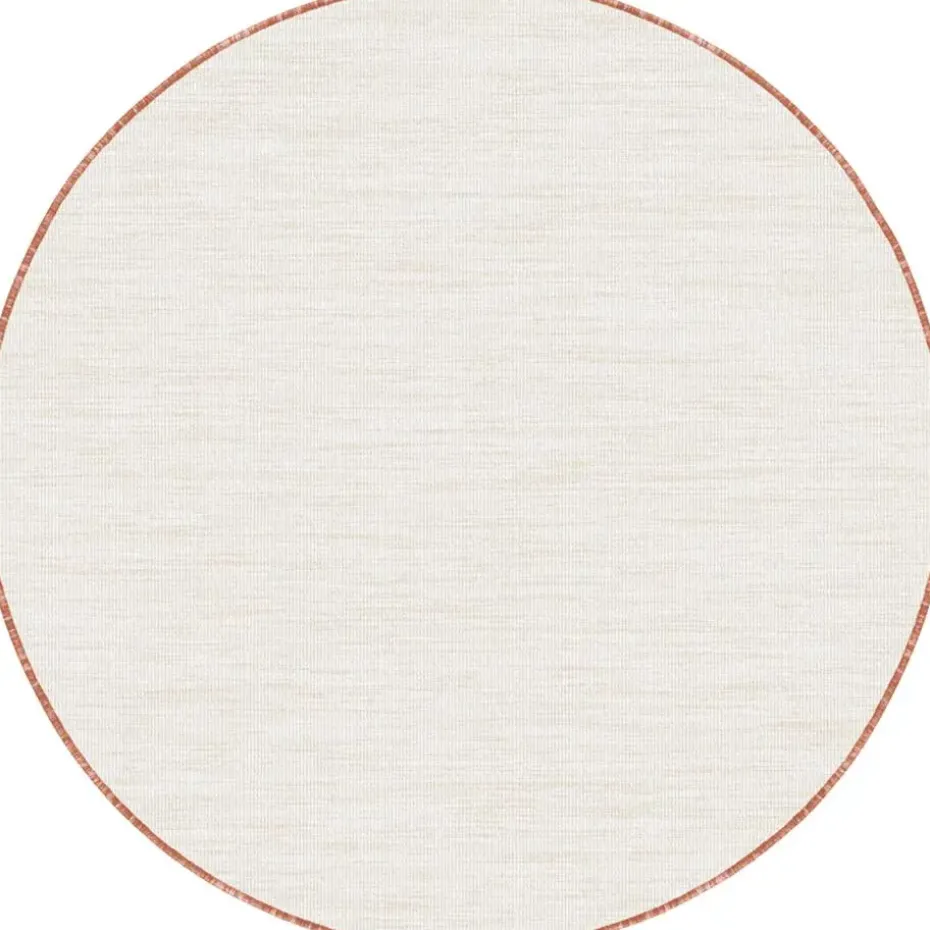 Interieur05 rond buitenkleed roest Tone - 200 x 200 cm